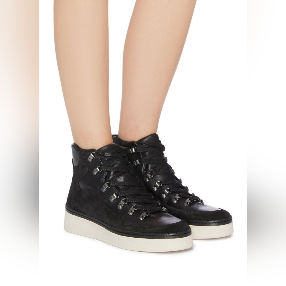 Vince Women's Soren Weatherproof High-Top Sneakers In Black Size 8.5